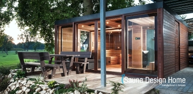Egyedi szaunaház komfort fűtésel Egyedi szaunaház komfort fűtésel