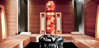 Modern kültéri finn szauna Modern kültéri finn szauna